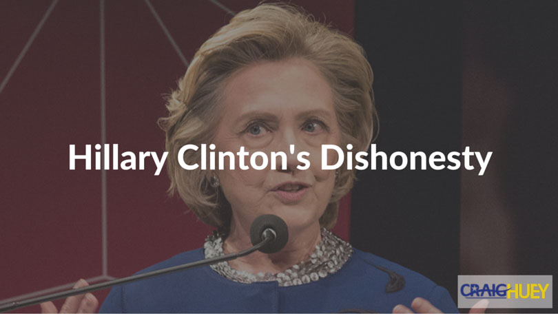 Dishonesty associated with Hillary