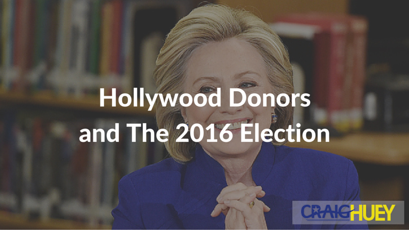 Contributors from Hollywood and the 2016 electoral campaign