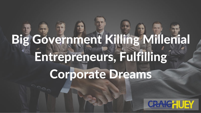 Expansive Government Stifling Millennial Entrepreneurs, Fostering Corporate Ambitions.