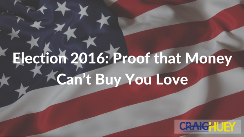 The 2016 Election: Evidence That Love Cannot Be Purchased with Money.