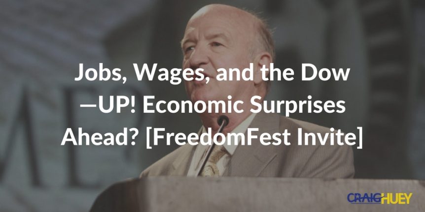 Employment, Salaries, and Dow Jones—On the Rise! Anticipating Economic Surprises?