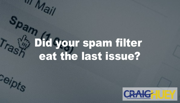 Did your spam filter consume the previous edition?