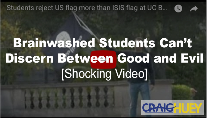 Indoctrinated students are unable to differentiate between right and wrong.