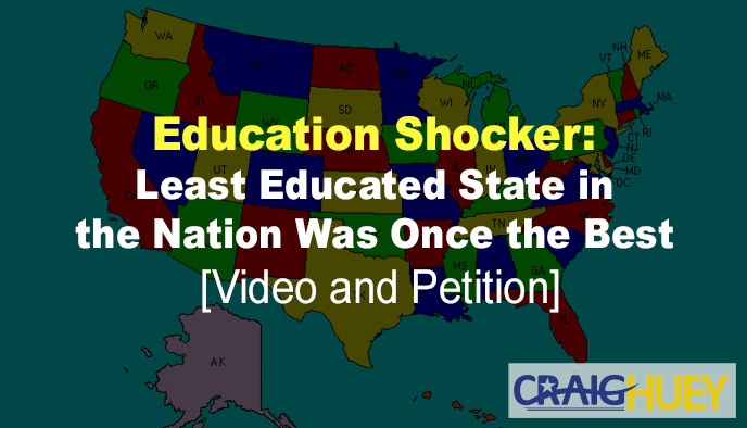 Education Surprise: Formerly Top-Ranked State in the Nation Now Holds the Lowest Education Levels