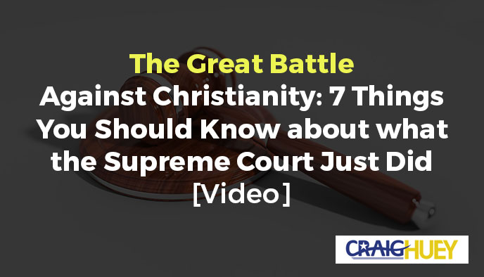 The great battle against Christianity