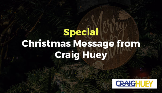 Seasonal greetings from Craig Huey.