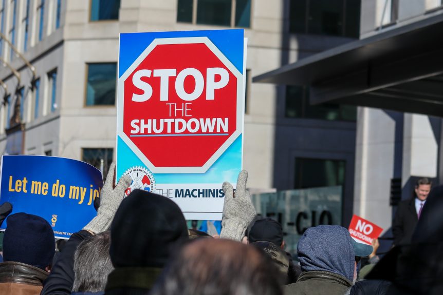 Stop the shutdown poster
