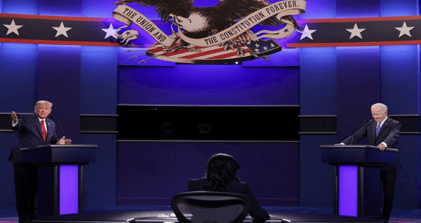 Trump and Biden mock elections