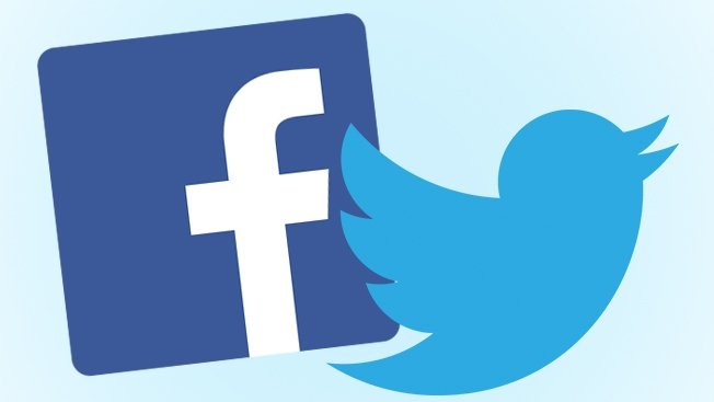Facebook and Twitter logo