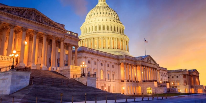 US Capitol: is the iconic seat of American government, symbolizing democracy and housing the legislative branch in Washington, D.C.