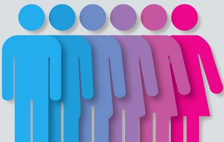 Sex change process illustration