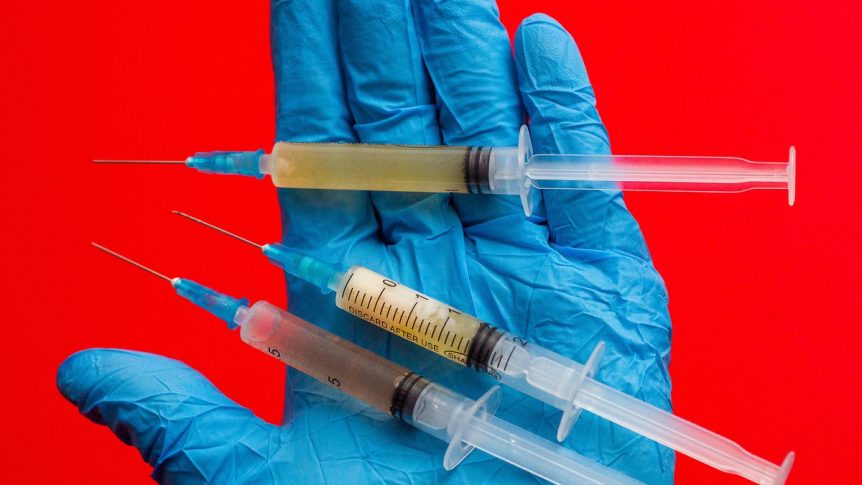 three injection with full of medicine