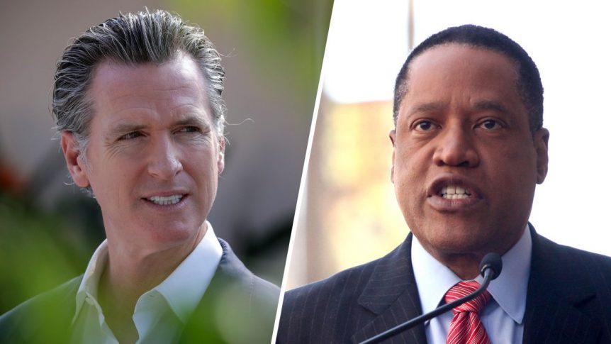 Conflict Between Larry Elder and Gavin Newsom