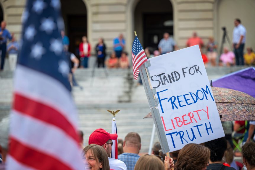 Protest for freedom