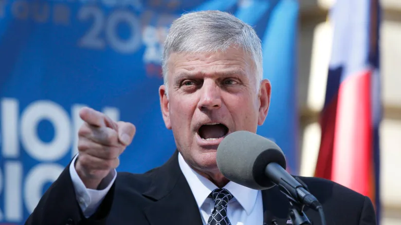 Franklin Graham is an American evangelist, humanitarian, and president of Samaritan's Purse.