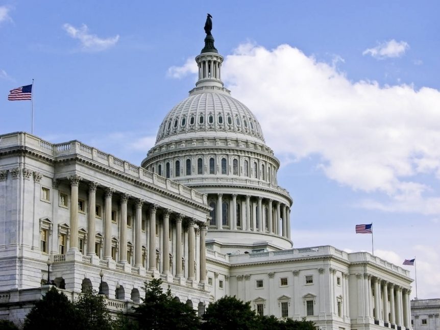 The white house building