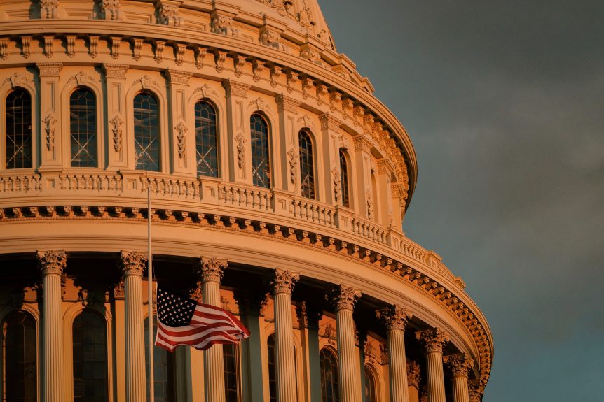 United States Capitol: Iconic seat of U.S. Congress, symbolizing democracy, located in Washington, D.C.