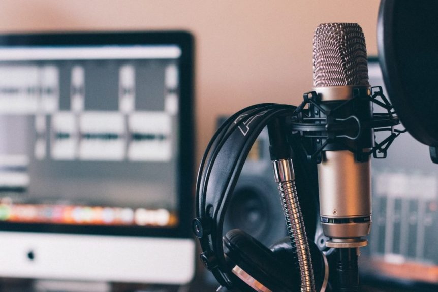 Podcast interview setup