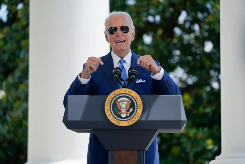 Joe Biden giving a speech