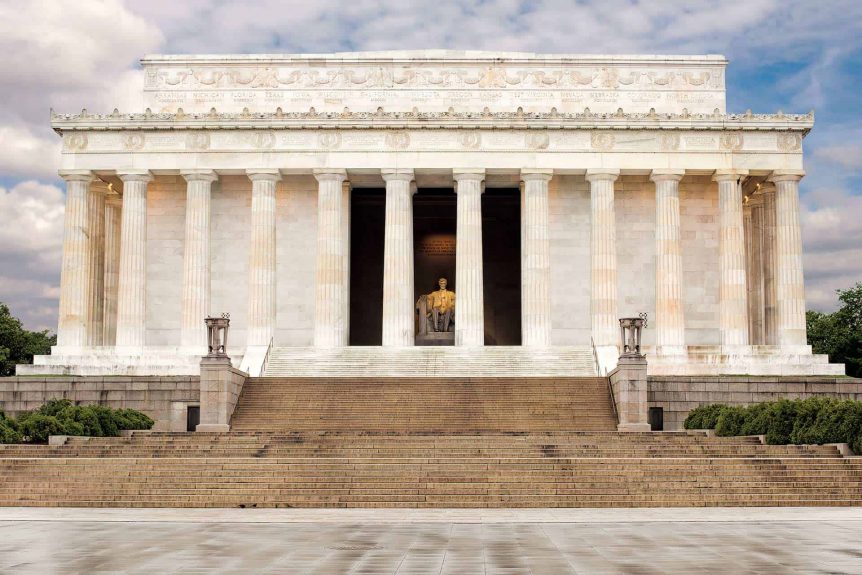 Lincoln Memorial: an iconic tribute to Abraham Lincoln, symbolizing freedom and equality, gracing the National Mall in Washington, D.C.