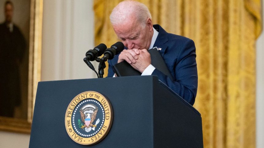 Joe Biden is breaking into tears