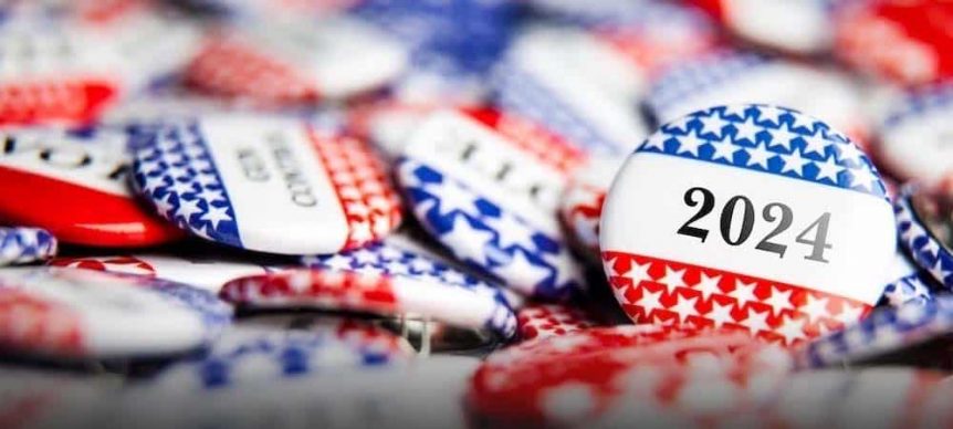 USA polling badge