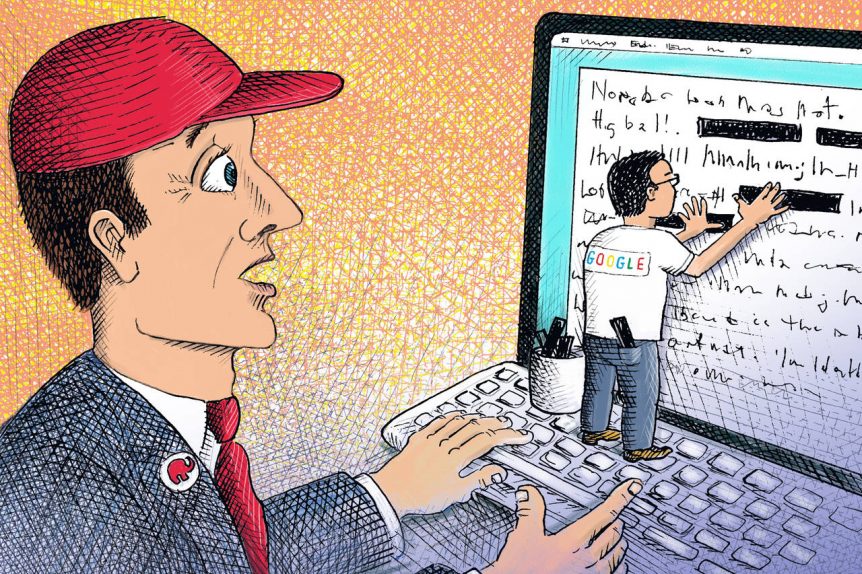 Illustration regarding email censorship