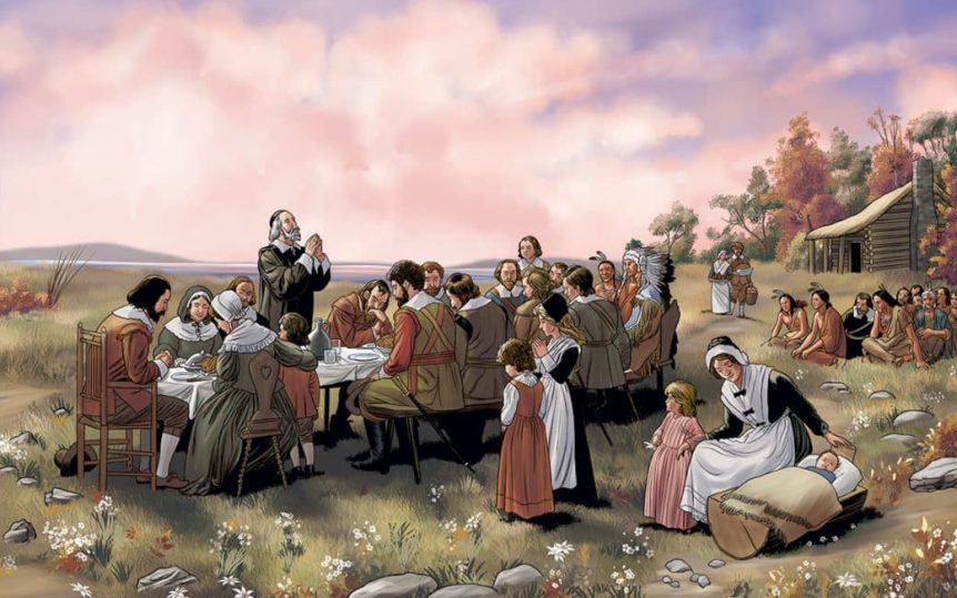 Paintings of First Thanksgiving