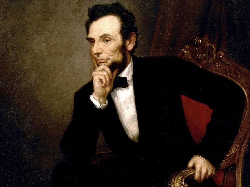 A portrait of Abraham Lincoln