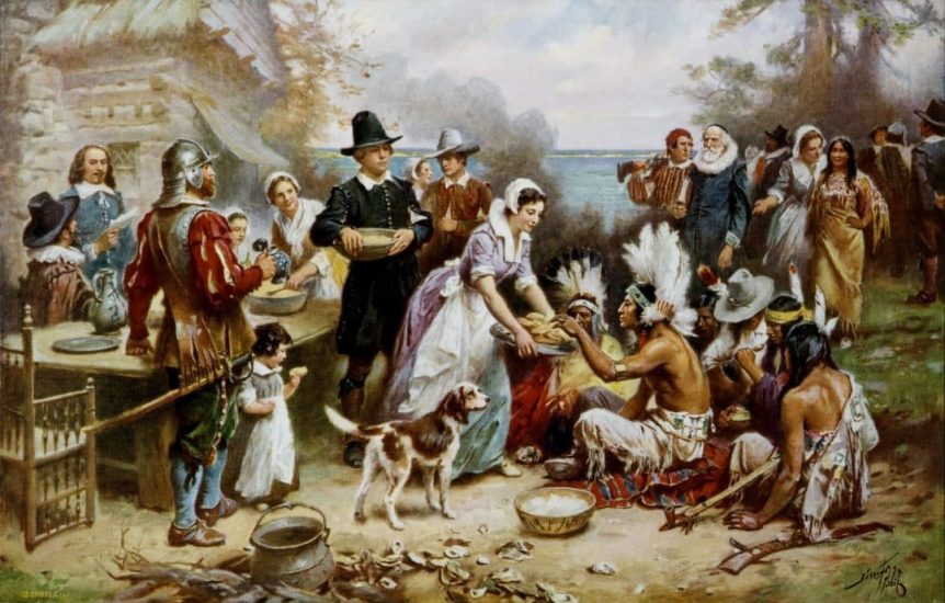 Paintings of First Thanksgiving