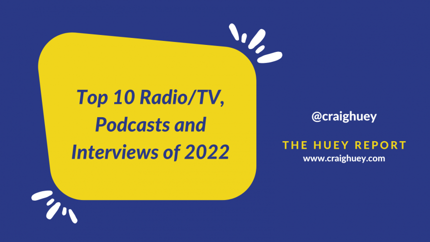 Illustration of Top 10 Radio, TV and Podcasts of 2022