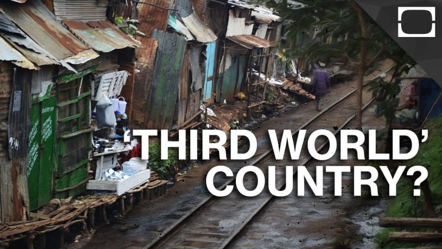 Train tracks were laid between slums