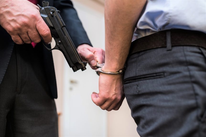 A man is arrested by FBI