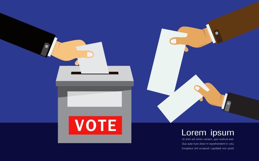 hand-putting voting paper in the ballot box